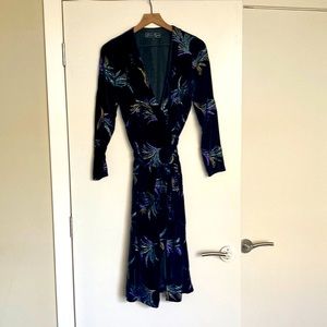 Julie Dress - Italian silk wrap dress by Irish designer Vivienne O Connor